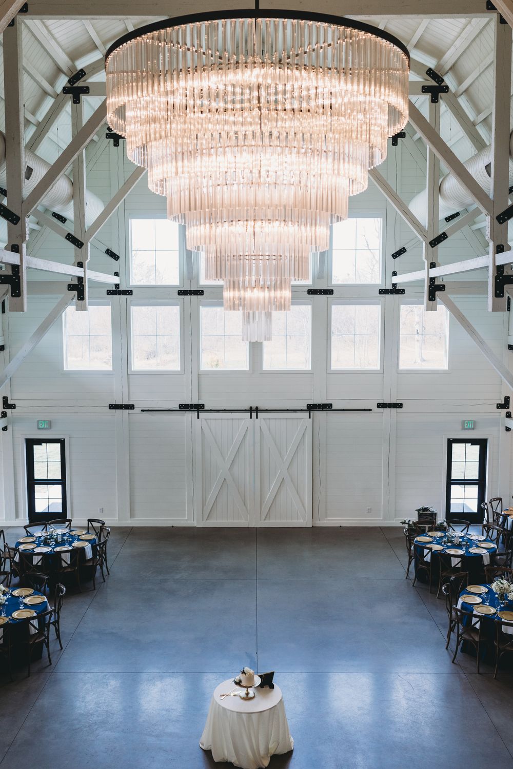 Wedding venue table styling