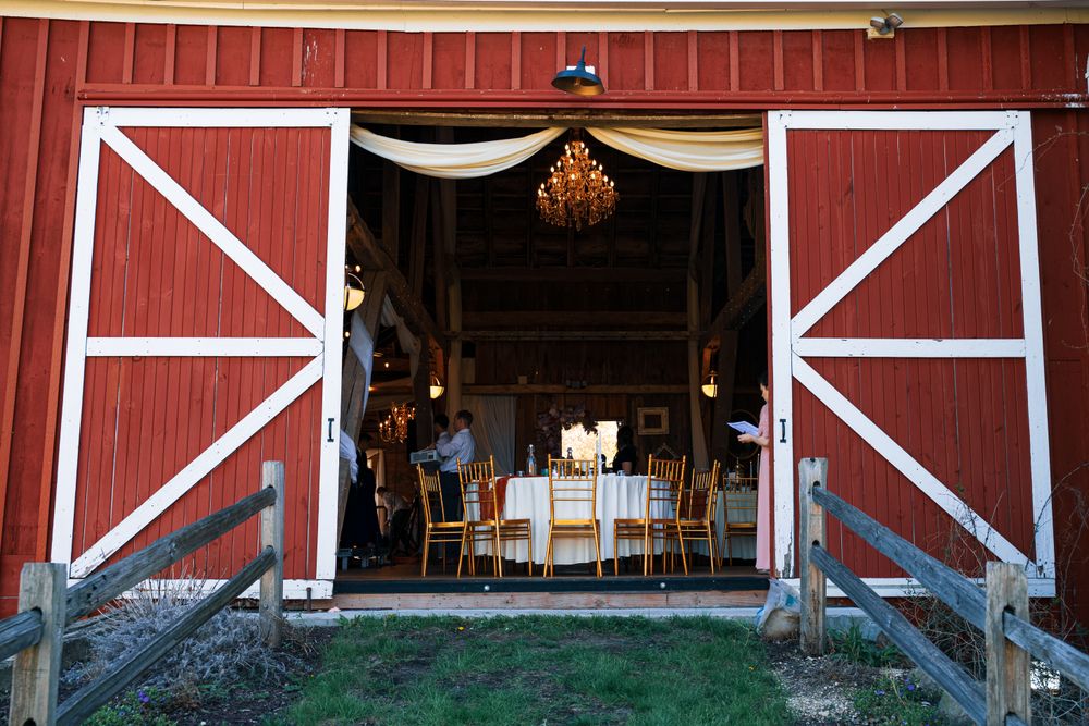 Wedding venue reception setting